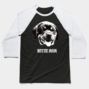 Rottie Mom Rottweiler Poodle Design Baseball T-Shirt